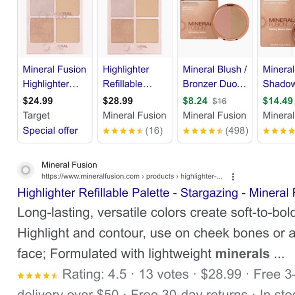 Mineral fusion highlight palette - Picture 2 of 2